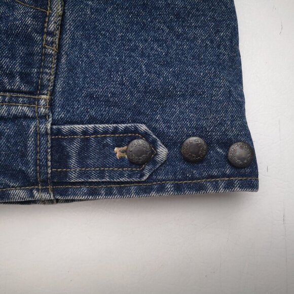 Calvin Klein Jeans Co. Men's Size Medium Lined Medium Wash Heavy Jean Jacket - Picture 11 of 15